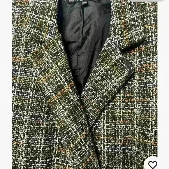 Hyfve Tweed Style Jacket Women’s Size Large Lined 4 Front Buttons Pockets - Picture 14 of 16